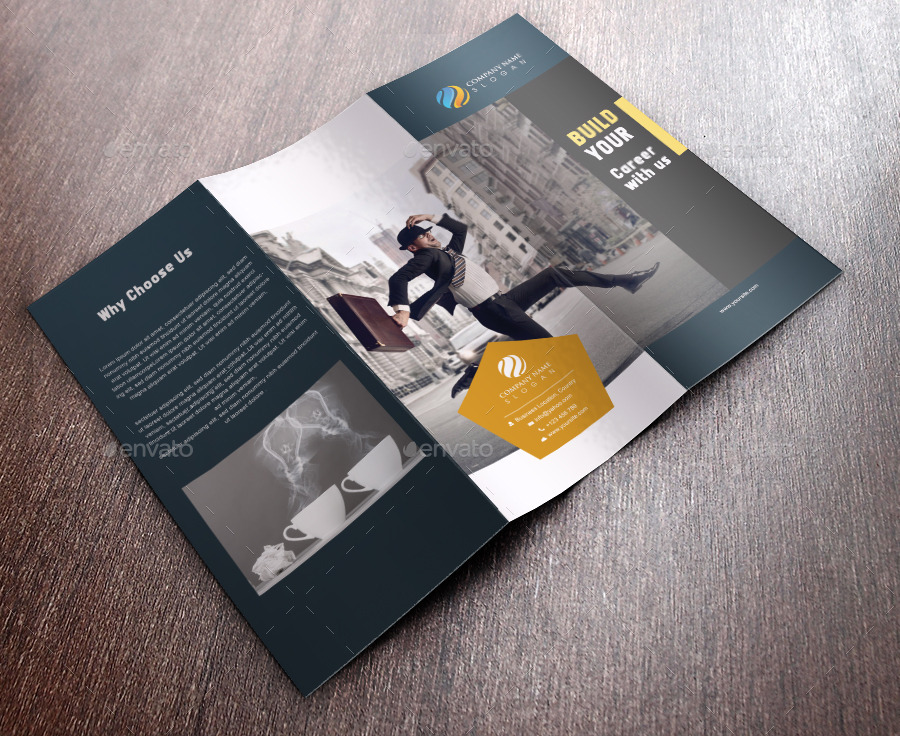  Cool  Tri Fold Brochure  Template Design by 